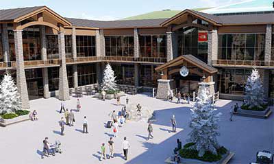 Alpine-X hotel entrance at Fairfax Peak